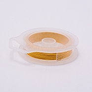 3 Strands Copper Craft Wire, Long-Lasting Plated, Golden, 0.3mm, about 80m/roll(CWIR-WH0005-0.3mm-G)