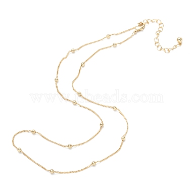 Brass Satellite Chain Necklaces(NJEW-K123-08G)-2
