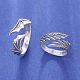 2Pcs Wing Alloy Cuff Rings(FS-WGBC213-03)-2