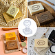 Clear Acrylic Soap Stamps with Small Handles(DIY-WH0444-006)-4