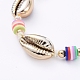 (vente d'usine de fêtes de bijoux) bracelets de perles tressées avec cordon de fil de nylon(BJEW-JB05074-05)-3