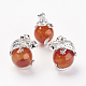 Natural Carnelian/Red Agate Pendants(X-G-G713-I09)-1