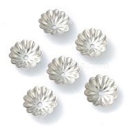 304 Stainless Steel Bead Caps, Multi-Petal, Flower, Stainless Steel Color, 10.5x3mm, Hole: 1.2mm(STAS-H149-28P)