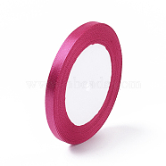 1/4 inch(6mm) Fuchsia Satin Ribbon for Hairbow DIY Party Decoration, 25yards/roll(22.86m/roll)(X-RC6mmY027)