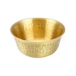 Brass Singing Bowls, for Altar Ceremony Ritual Use Decorationn, Golden, 65x30mm(PW-WG8298D-01)