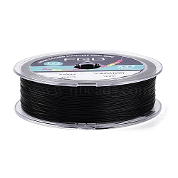 7-Strand Round Nylon Coated Steel Wire, Beading Wire for Necklaces Bracelets, Import From Japan, Black, 0.5mm, about 328.08 Feet(100m)/Roll(TWIR-T002-01A-04)