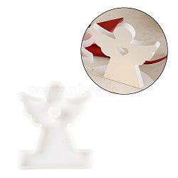 DIY Silicone Holder Molds, Resin Casting Molds, Clay Craft Mold Tools, White, Angel & Fairy, 95x80x10mm(SIMO-Z002-01L)