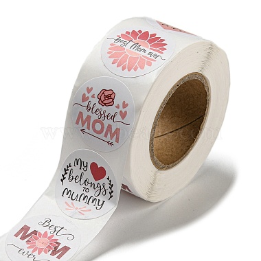 Mother's Day 8 Styles Stickers Roll(DIY-H166-02)-3