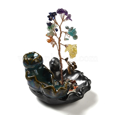 Gemstone Chips Tree Decorations(AJEW-P120-A01)-3