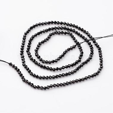Chapelets de perles en spinelle noir naturel(G-K127-05F-2mm)-2