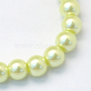 Chapelets de perles rondes en verre peint(HY-Q003-6mm-46)-2