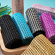 Plastic 24 Rows Rhinestone Mesh Wrap Roll(AJEW-TA0001-09)-7