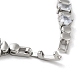 Brass Rectangle & Teardrop & Flat Round Link Chain Bracelets(BJEW-D039-32P)-3