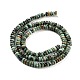 brins de perles turquoises africaines naturelles (jaspe)(G-K343-C11-01)-3