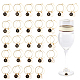 Flat Round with Letter Alloy Enamel Wine Glass Charms(AJEW-PH01515)-1