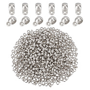 CCB Plastic Tube Bails, Loop Bails, Rondelle Bail Beads, Platinum, 11x5x8mm, Hole: 1.5mm, 600pcs/box(KY-NB0001-57)