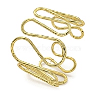 Vacuum Plating 202 Stainless Steel Wiggle Ring Open Cuff Bangles for Women, Golden, 1-1/4~2-1/8 inch(3.1~5.25cm), Inner Diameter: 2-1/4~2-3/8 inch(5.7~6cm)(BJEW-M317-01C-G)