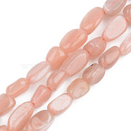 Natural Sunstone Beads Strands, Tumbled Stone, Nuggets, 5~13x5~10x3~8mm, Hole: 1mm, about 40~60pcs/strand, 14.57 inch~15.74 inch(37~40cm)(G-S359-163)
