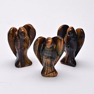 Angel Nautral Tiger Eye Home Display Decorations, 38~40x27~28x13~14mm(DJEW-L009A-09)