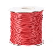 Waxed Polyester Cord, Bead Cord, Dark Red, 0.5mm, about 169.51~174.98 Yards(155~160m)/Roll(YC-0.5mm-135)