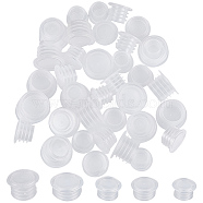 50Pcs 5 Styles Plastic Bottle Stoppers, for Wine Bottle, Column, WhiteSmoke, 17~23.5x10.5~12mm, Inner Diameter: 13~16.4mm, 10pcs/style(KY-GF0001-42A)