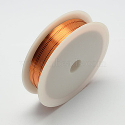 Bare Round Copper Wire, Raw Copper Wire, Copper Jewelry Craft Wire, Raw, 28 Gauge, 0.3mm, about 68.89 Feet(21m)/roll, 10 rolls/set(CWIR-R001-0.3mm-01)