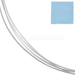 Beebeecraft 999 Fine Silver Sterling Silver Wires, Flat Strip Bezel Wire, Silver, Flat, 1.2x0.5mm, 1m/set(STER-BBC0006-65A)