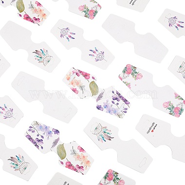 Mixed Color Trapezoid Paper Jewlery Display Cards