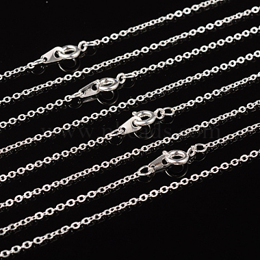 Ожерелья из латуни с серебряным покрытием(X-SW028-S)-4