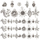 sunnyclue 80pcs 10 pendentifs en alliage de style tibétain(TIBEP-SC0002-33)-1