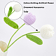 2Pcs 2 Colors Cotton Knitting Artificial Flower(AJEW-FG0001-91)-4