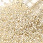 TOHO Round Seed Beads, Japanese Seed Beads, (147) Ceylon Light Ivory, 11/0, 2.2mm, Hole: 0.8mm, about 50000pcs/pound(SEED-TR11-0147)