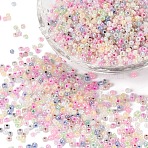 Glass Seed Beads, Ceylon, Round, Mixed Color, 12/0, 2mm, Hole: 1mm, about 30000pcs/pound(SEED-A011-2mm)