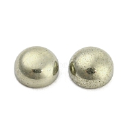 Natural Pyrite Cabochons, Half Round/Dome, 6x3mm(G-G013-01A)