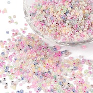 Glass Seed Beads, Ceylon, Round, Mixed Color, 2mm, Hole: 1mm, about 30000pcs/pound(SEED-A011-2mm)
