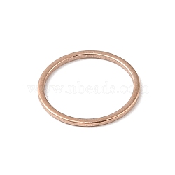 PVD Vacuum Plating 304 Stainless Steel Linking Ring, Ring, Rose Gold, 16x0.8mm(STAS-S079-13D)