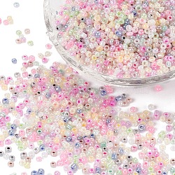 Glass Seed Beads, Ceylon, Round, Mixed Color, 2mm, Hole: 1mm, about 30000pcs/pound(SEED-A011-2mm)