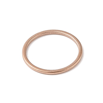 PVD Vacuum Plating 304 Stainless Steel Linking Ring, Ring, Rose Gold, 16x0.8mm