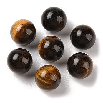 Natural Tiger Eye No Hole Sphere Beads, Round, 16mm