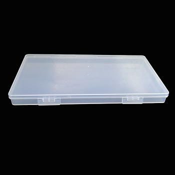 Transparent Plastic Storage Box, for Disposable Face Mouth Cover, Portable Rectangle Dust-proof Mouth Face Cover Storage Containers, Clear, 19.2x10.5x1.65cm