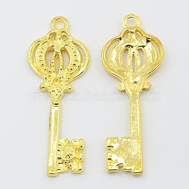 Golden Key Alloy Pendants
