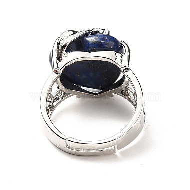 Natural Lapis Lazuli Adjustable Rings(RJEW-P043-03P-13)-3