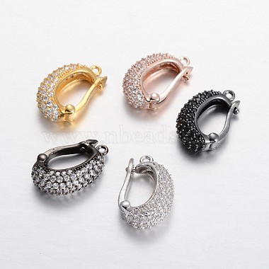 Mixed Color Mixed Color Brass+Cubic Zirconia Clasps