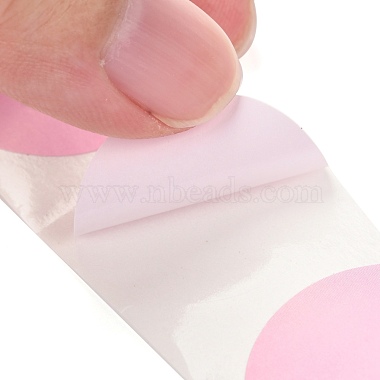 粘着性の空白の丸い紙のギフトタグステッカー(DIY-G013-I14)-5