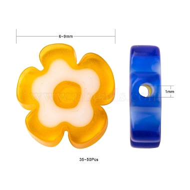 8 Colors Handmade Millefiori Glass Bead Strands(LAMP-LS0001-13)-3