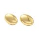 304 Stainless Steel Oval Stud Earrings for Women(EJEW-U020-22G)-2