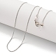 colliers de chaîne de boîte en laiton pour les femmes(NJEW-G084-08P)-1
