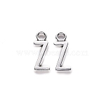 Tibetan Style Alloy Pendants, Cadmium Free & Lead Free, Letter.Z, Z: 16x6x2mm, Hole: 2mm, about 1470pcs/1000g(TIBE-S108-108Z-AS-RS)