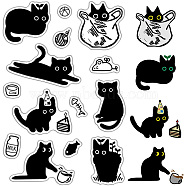 Custom PVC Plastic Clear Stamps, for DIY Scrapbooking, Photo Album Decorative, Cards Making, Stamp Sheets, Film Frame, Cat Shape, 160x110x3mm(DIY-WH0439-0413)