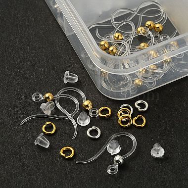 40Pcs 2 Color Eco-Friendly Plastic Earring Hooks(DIY-YW0007-13)-2